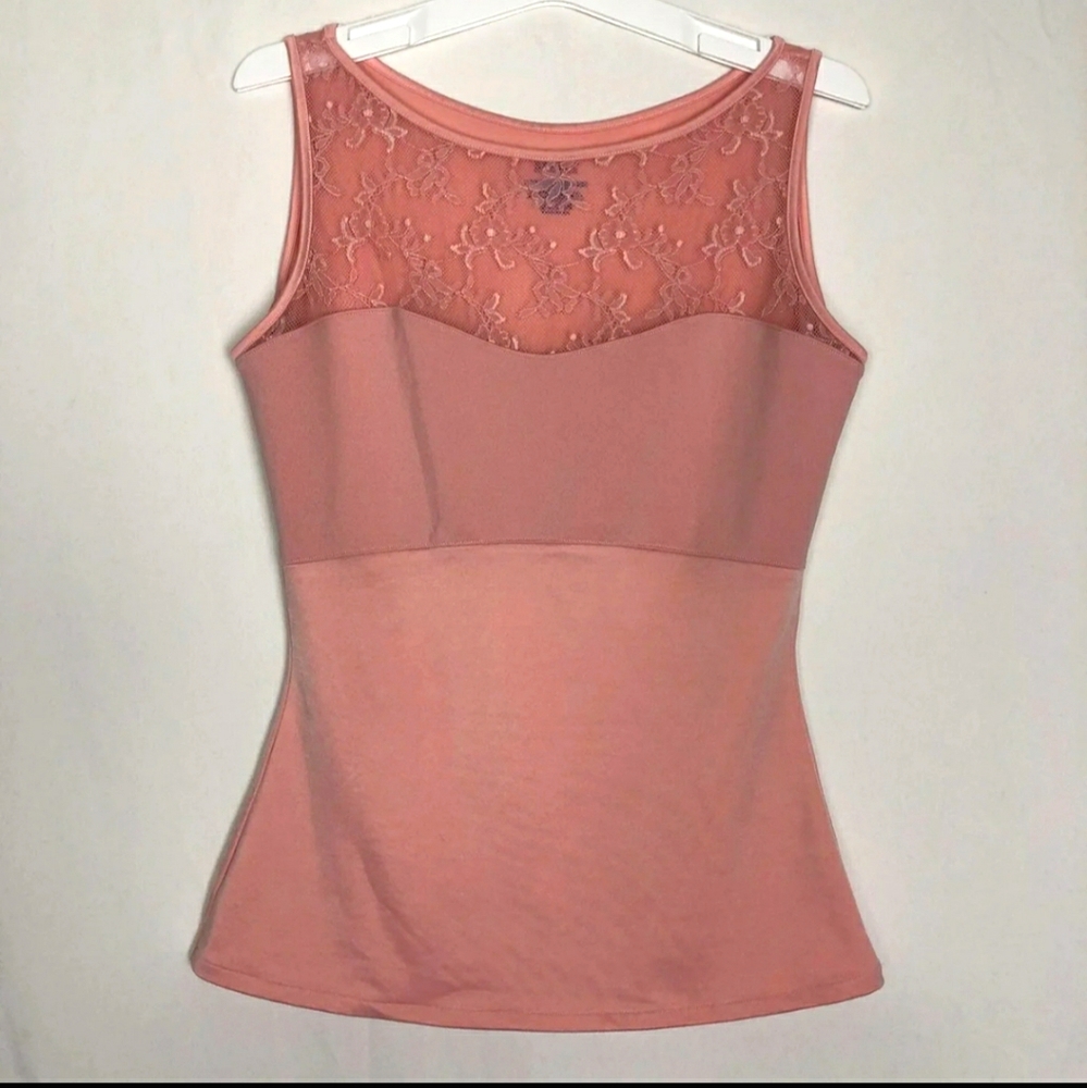 SPANX Coral Lace Tank Top New Condition